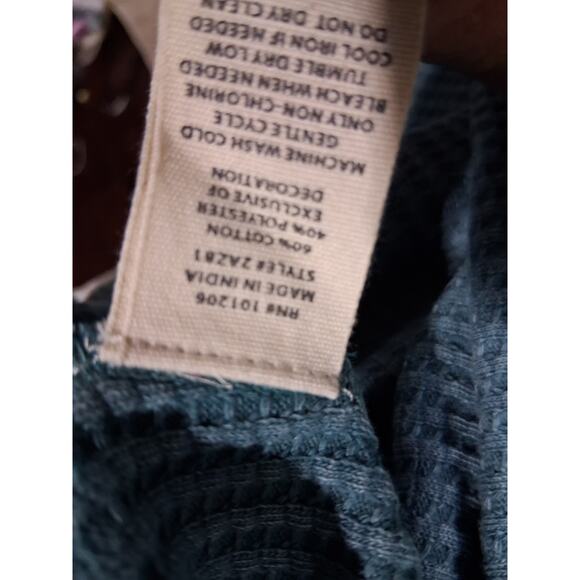 Soft Surroundings Womens size XL Waffle Knit Pocket Crewneck Casual Alternative - Picture 10 of 13